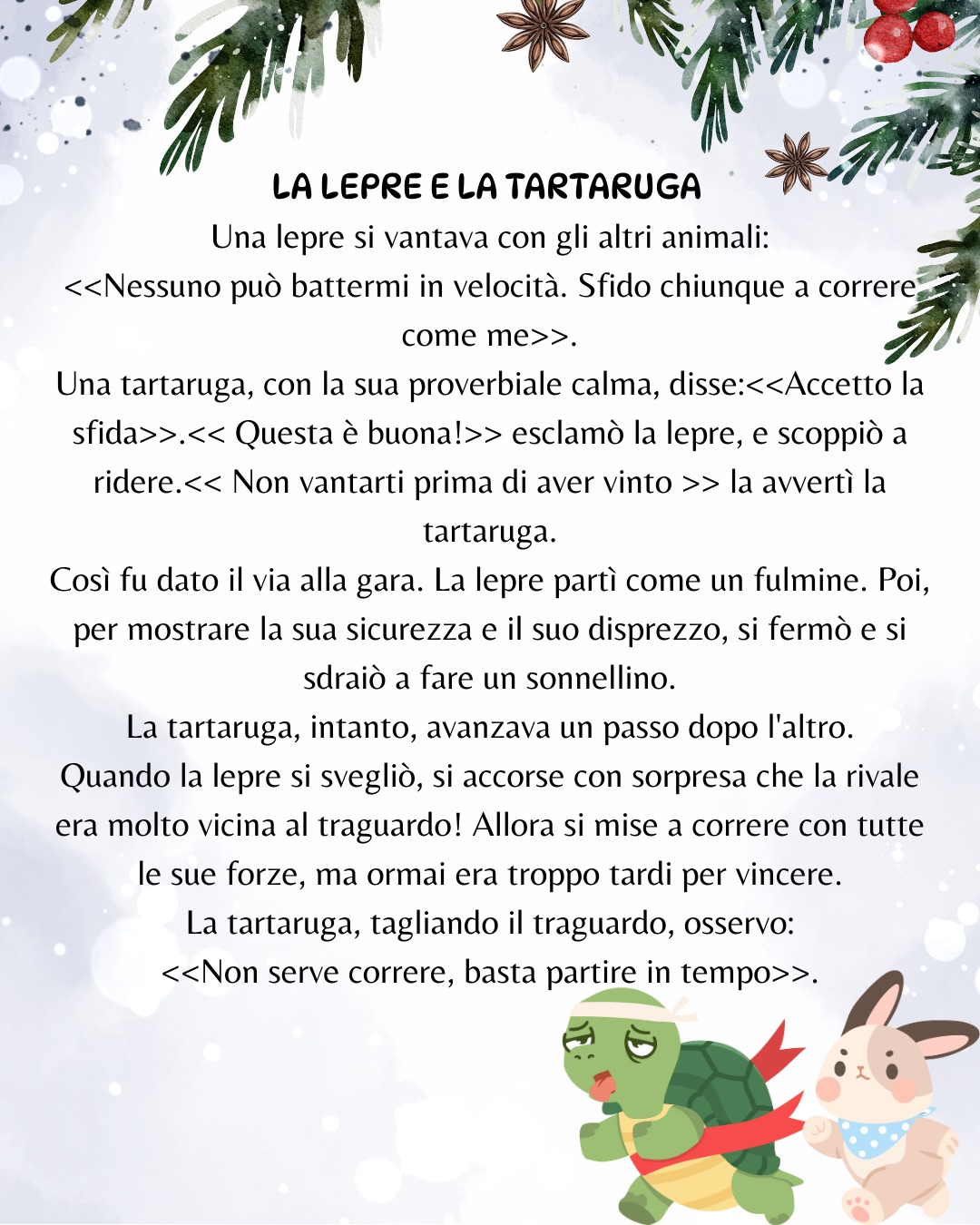 CALENDARIO DELL' AVVENTO - "Favole di Esopo"