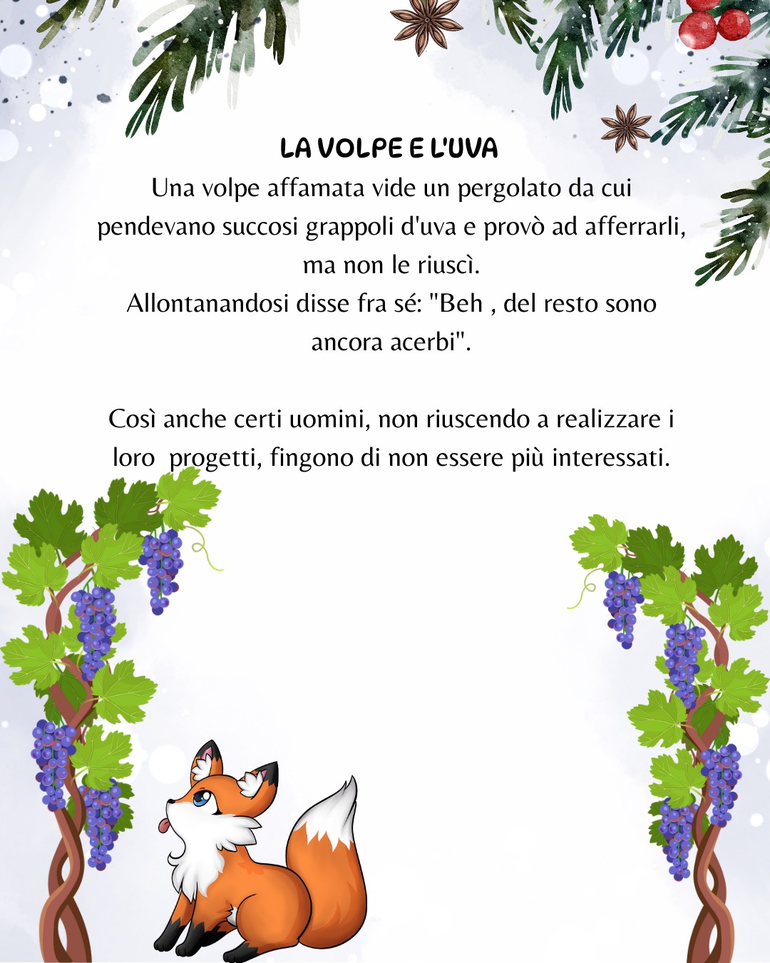 CALENDARIO DELL' AVVENTO - "Favole di Esopo"