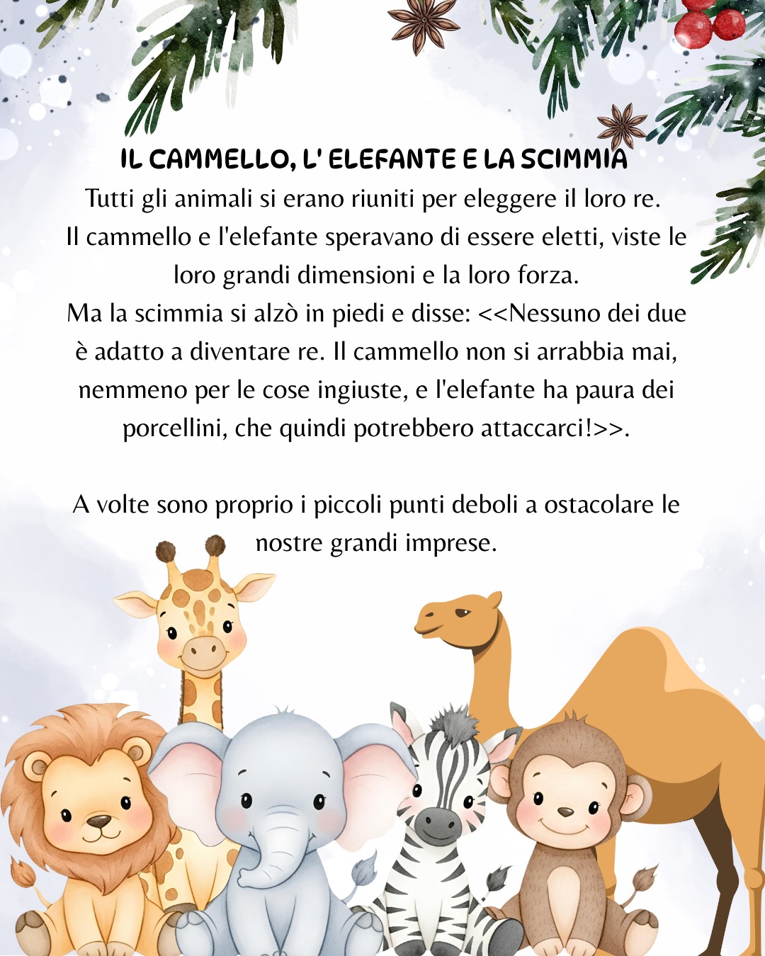 CALENDARIO DELL' AVVENTO - "Favole di Esopo"