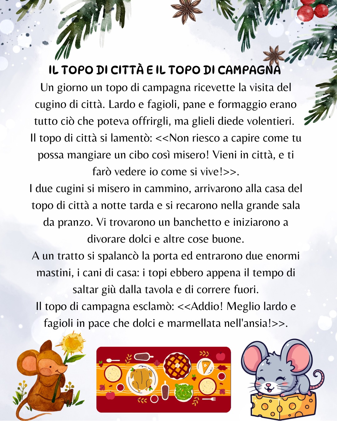 CALENDARIO DELL' AVVENTO - "Favole di Esopo"