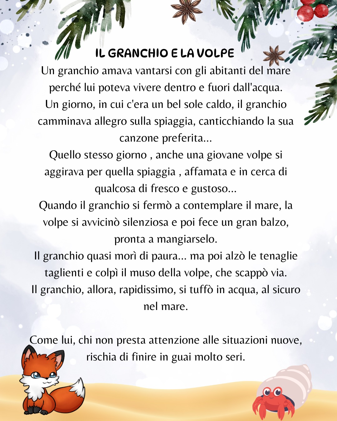 CALENDARIO DELL' AVVENTO - "Favole di Esopo"