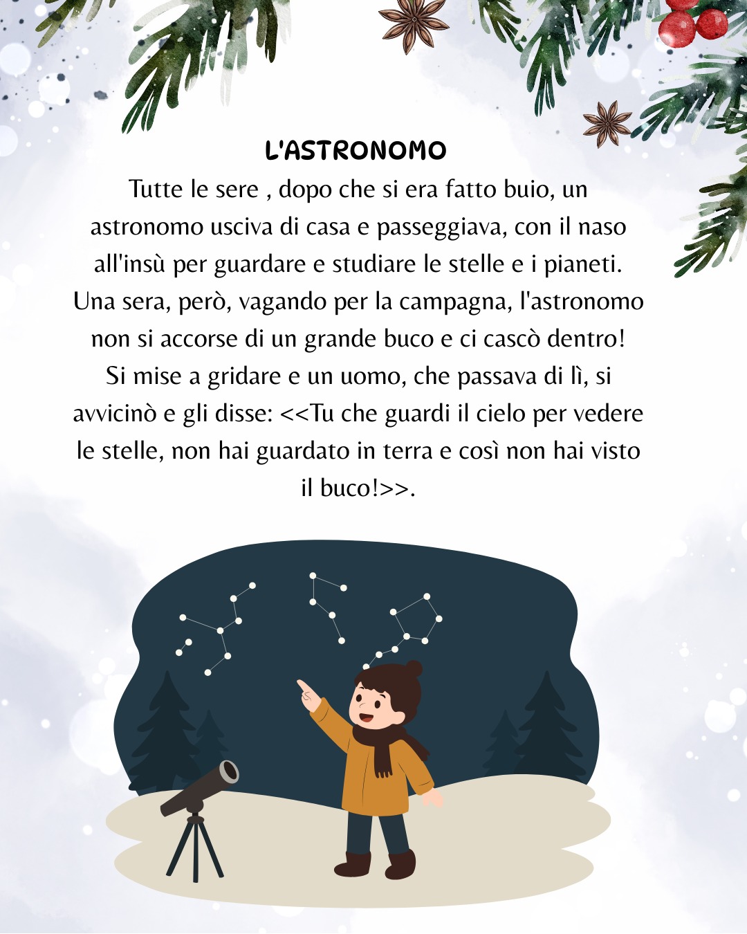 CALENDARIO DELL' AVVENTO - "Favole di Esopo"