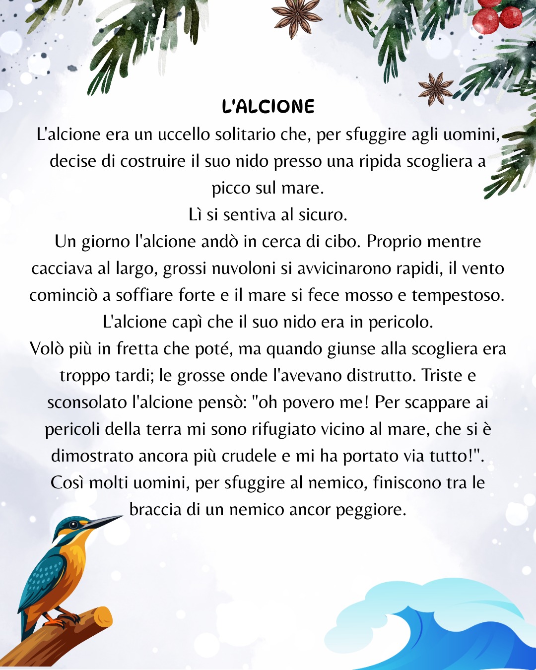 CALENDARIO DELL' AVVENTO - "Favole di Esopo"