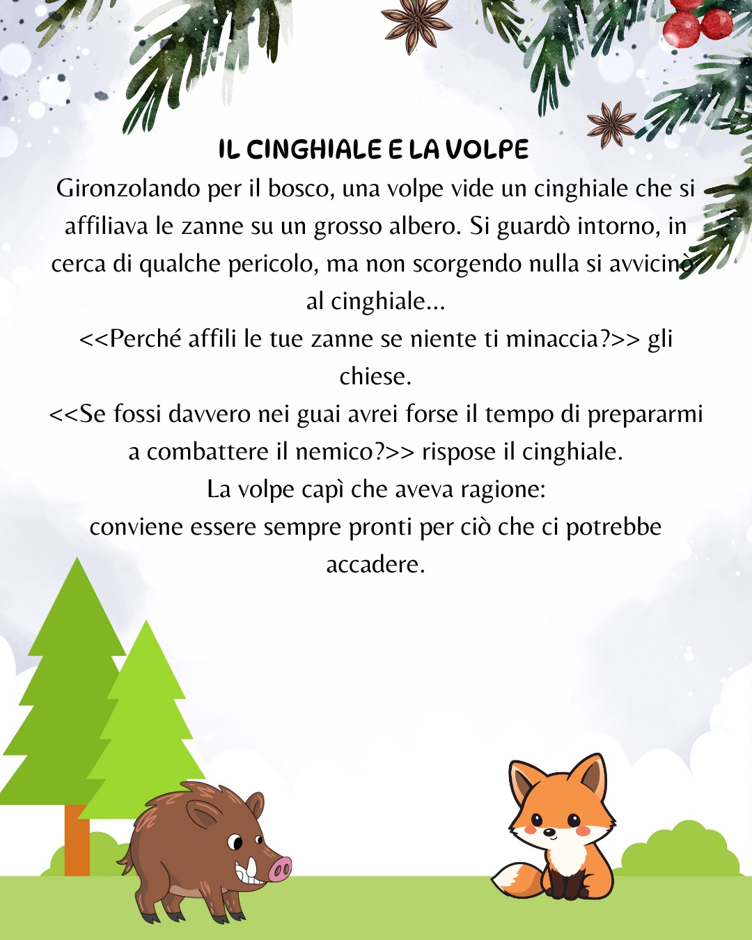 CALENDARIO DELL' AVVENTO - "Favole di Esopo"