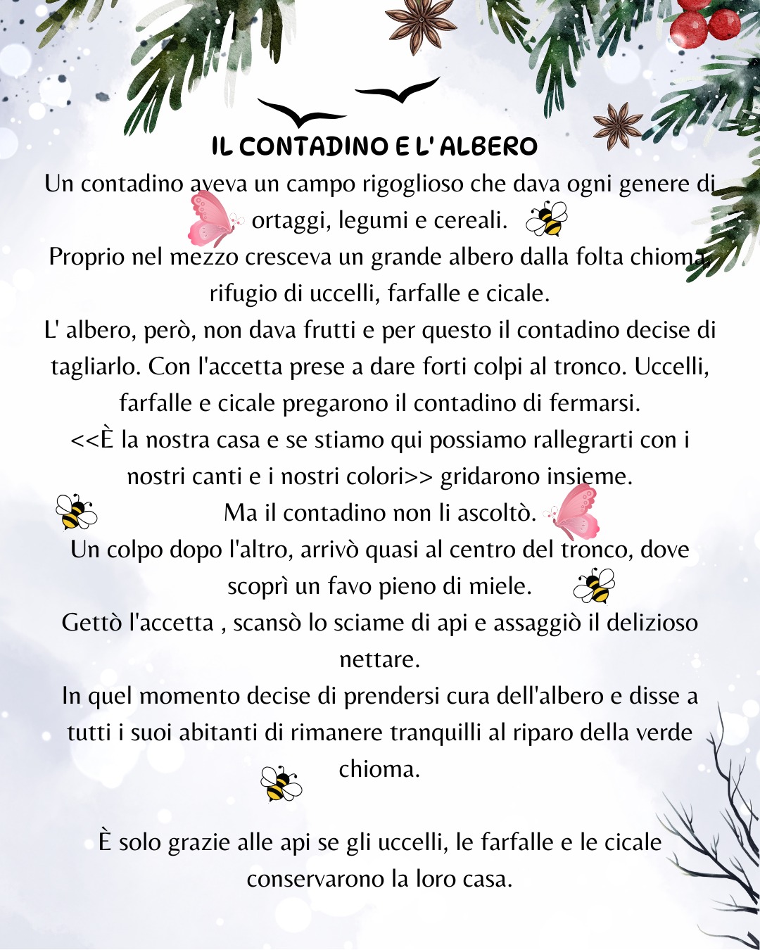 CALENDARIO DELL' AVVENTO - "Favole di Esopo"