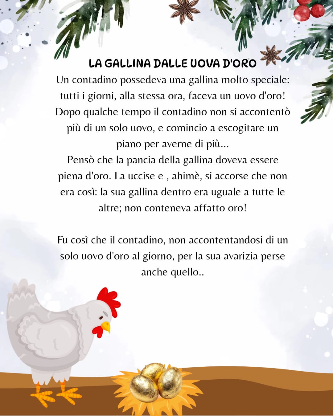 CALENDARIO DELL' AVVENTO - "Favole di Esopo"