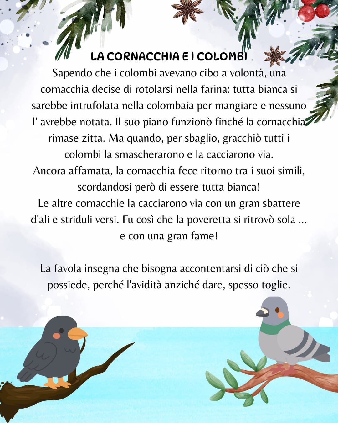 CALENDARIO DELL' AVVENTO - "Favole di Esopo"