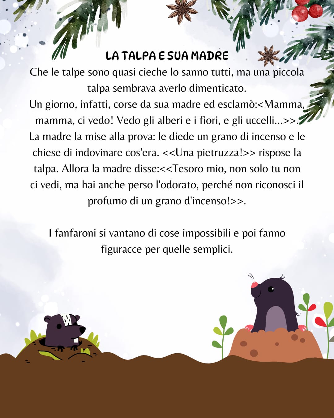 CALENDARIO DELL' AVVENTO - "Favole di Esopo"